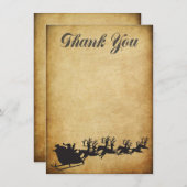 Weihnachts-Bonus-Urlaub Danke-Karte Einladung (Vorne/Hinten)