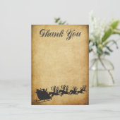 Weihnachts-Bonus-Urlaub Danke-Karte Einladung (Stehend Vorderseite)