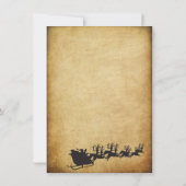 Weihnachts-Bonus-Urlaub Danke-Karte Einladung (Rückseite)