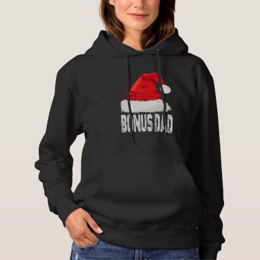 Weihnachts-Bonus Vater Weihnachtsmannmütze Weihnac Hoodie (Vorderseite)