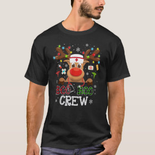 Weihnachts-Boo-Boo-Crew-Rentier-Krankenschwester-B T-Shirt