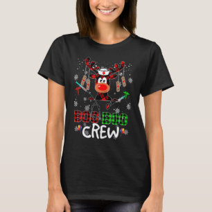 Weihnachts-Boo-Boo-Crew-Rentier-Krankenschwester-M T-Shirt