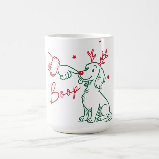 Weihnachts-Boop-Dachshund-Hund Kaffeetasse (Mittel)