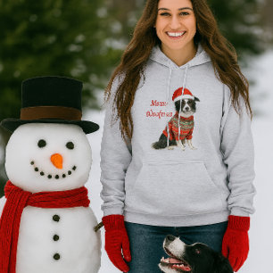 Weihnachts Border Collie  Hunde Liebhaber  Hoodie