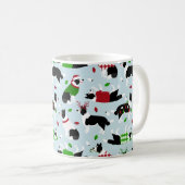 Weihnachts-Border-Collie-Kaffee-Tasse Kaffeetasse (VorderseiteRechts)