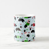 Weihnachts-Border-Collie-Kaffee-Tasse Kaffeetasse (Mittel)