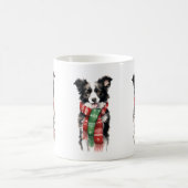 Weihnachts-Border-Collie-Tasse - Feierliche Tasse (Mittel)