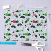 Weihnachts-Border-Collie-Tissue Seidenpapier (Handwerk)