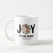 Weihnachts-Botanik-Kranz-Foto Kaffeetasse (Links)