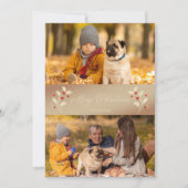 Weihnachts-Botanisches Holly-Themed-Foto (Vorderseite)