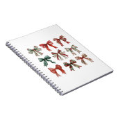 Weihnachts-Bow-Spiral-Notebook Notizblock (Rechte Seite)