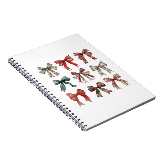 Weihnachts-Bow-Spiral-Notebook Notizblock (Rechte Seite)