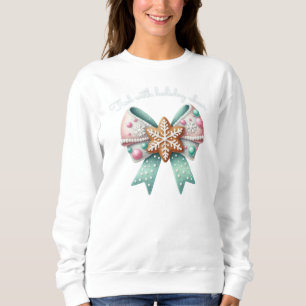 Weihnachts-Bow Weihnachtsginger Brot Bow Festival Sweatshirt