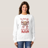 Weihnachts-Bow Weihnachtsginger Brot Bow Festival Sweatshirt (Vorne ganz)