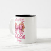 Weihnachts-Bow Weihnachtsginger Brot Bow Festival Zweifarbige Tasse (Vorderseite Links)