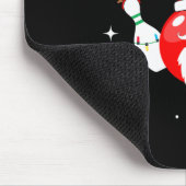 Weihnachts-Bowling-Bowling-Team von Santa in The H Mousepad (Ecke)