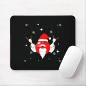 Weihnachts-Bowling-Bowling-Team von Santa in The H Mousepad (Mit Mouse)
