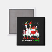 Weihnachts-Bowling Squad Dabbing Bowling Magnet (Vorderseite/Rückseite)