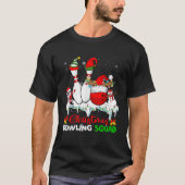 Weihnachts-Bowling Squad Dabbing Bowling T-Shirt (Vorderseite)
