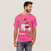 Weihnachts-Bowling Squad Dabbing Bowling T-Shirt (Vorne ganz)
