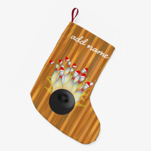 Weihnachts-Bowling Strike Kleiner Weihnachtsstrumpf