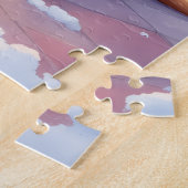 Weihnachts-Boxer am Kamin Kunst Puzzle (Seite)