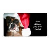 Weihnachts-Boxer-Hunde-Versandmarke (Vorne)