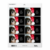 Weihnachts-Boxer-Hunde-Versandmarke (Vorne)