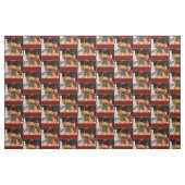 Weihnachts-Boxer-Hundemuster Fabrik Stoff (Fat Quarter (45,7 x 55,9 cm))
