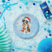 Weihnachts-Boxer-Papierplatte Pappteller (Party)