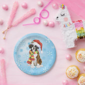 Weihnachts-Boxer-Papierplatte Pappteller (Party)