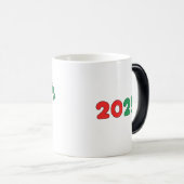 Weihnachts-Boxer-Tasse: Fröhliche Woofmas Verwandlungstasse (VorderseiteRechts)