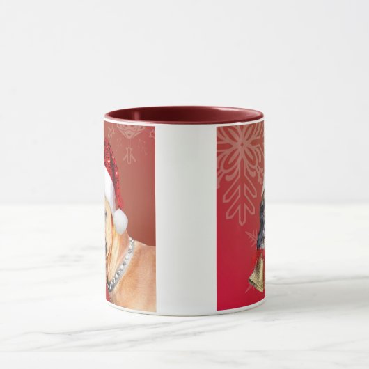 Weihnachts-Boxer-Tasse Tasse (Zentrum)
