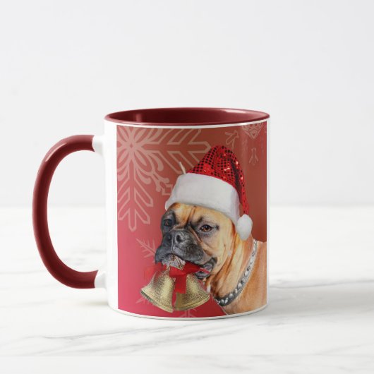 Weihnachts-Boxer-Tasse Tasse (Links)