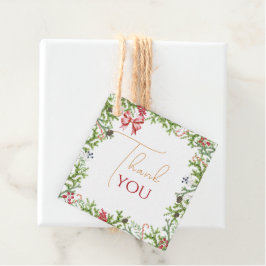 Weihnachts Branches Babydusche Vielen Dank Geschenkanhänger