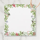 Weihnachts Branches Babydusche Vielen Dank Geschenkanhänger (Rückseite)