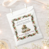 Weihnachts-Braut-Überraschungsparty mit Stechpalme Geschenktütchen (Ausgeschnitten)