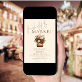 Weihnachts-Brautparty auf dem Markt frisch Einladung