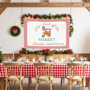 Weihnachts-Brautparty-Begrüßung am Markt Banner