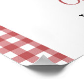 Weihnachts-Brautparty-Begrüßung am Markt Poster (Ecke)