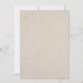 Weihnachts-Brautparty Boho Chic Winter Floral Einladung (Rückseite)