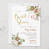 Weihnachts-Brautparty Einladung (Vorderseite)