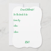 Weihnachts-Brautparty Einladung (Rückseite)