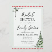 Weihnachts-Brautparty Einladung (Vorne/Hinten)