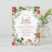 Weihnachts-Brautparty Einladung (Stehend Vorderseite)