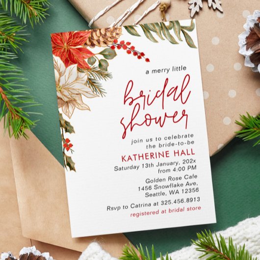 Weihnachts-Brautparty Einladung