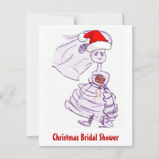 Weihnachts-Brautparty Einladung (Vorderseite)