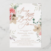 Weihnachts-Brautparty - Elegant & Spaß Folieneinladung (Vorderseite)