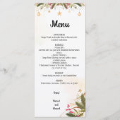 Weihnachts-Brautparty Menükarte (Vorderseite)