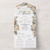 Weihnachts-Brautparty Rezept All In One Einladung (Innen Boden)